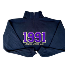 Load image into Gallery viewer, Founding Year 1/4 Zip Sweater (Embroidered)