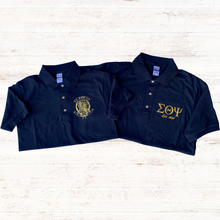 Load image into Gallery viewer, STP Gold Screen Printed Polo
