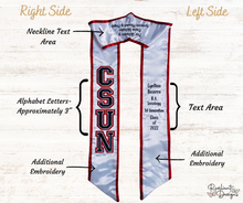 Load image into Gallery viewer, Alphabet Custom Graduation Sash
