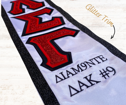 Single Layer Greek Letter Graduation Sash
