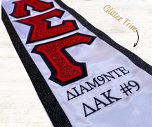 Load image into Gallery viewer, Classic V-Shape Greek Letter Graduation Sash
