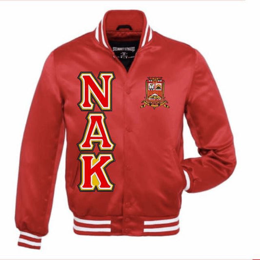 Nu Alpha Kappa - Red Satin Jacket
