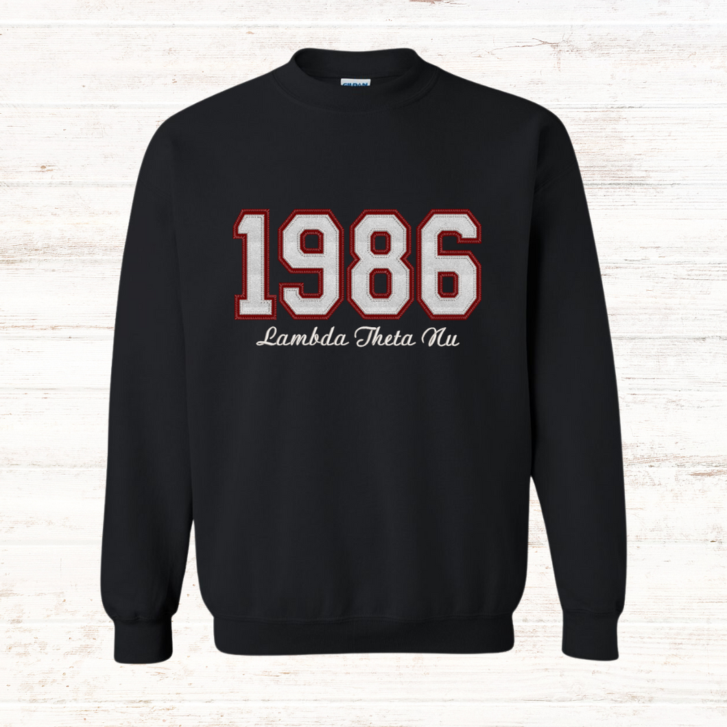 Lambda Theta Nu Founding Year Crewneck