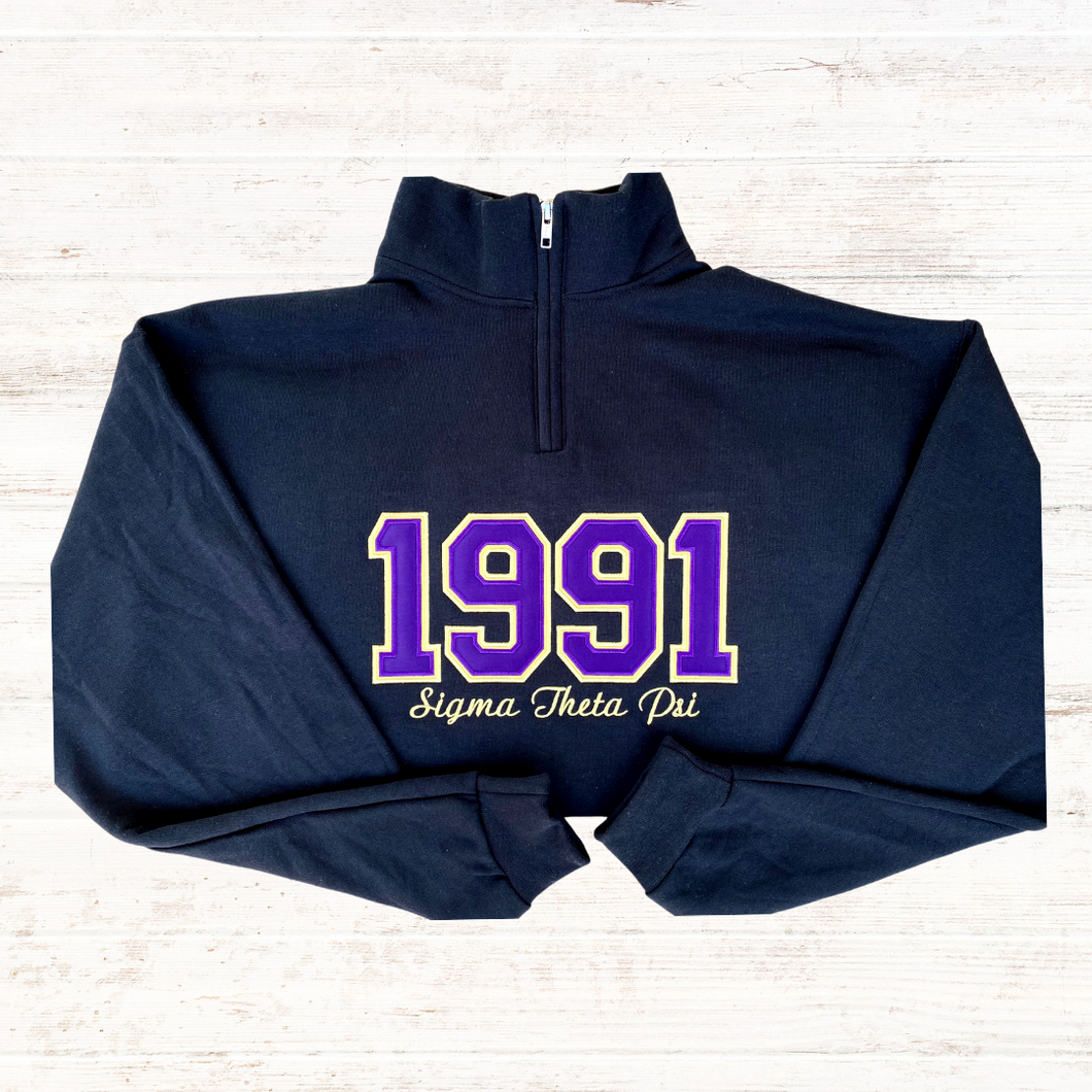 1991 Embroidered 1/4 Zip