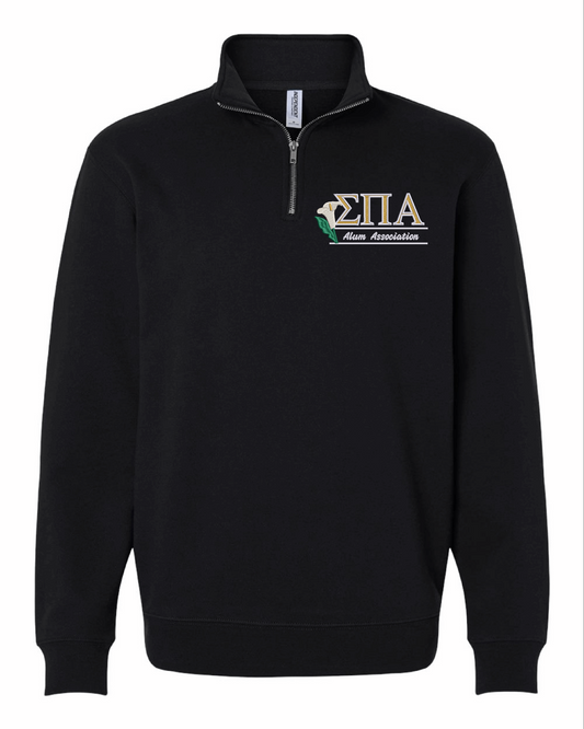 Embroidered Alum Association + Greek Letters 1/4 Zip