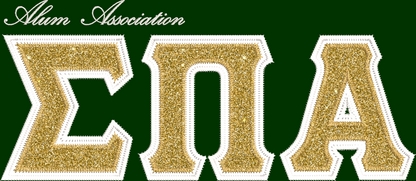 Embroidered Alum Association + Greek Letters Dark Green Crewneck