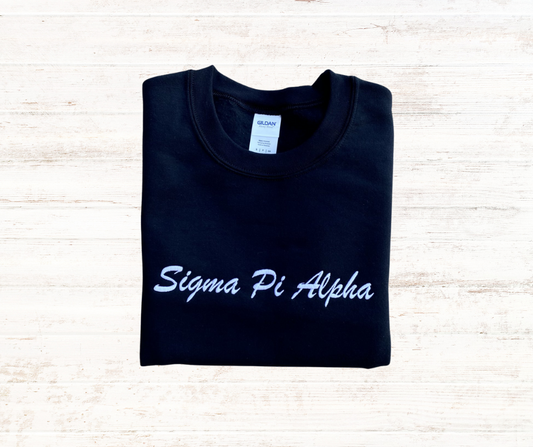 Simple Script Crewneck Sweater