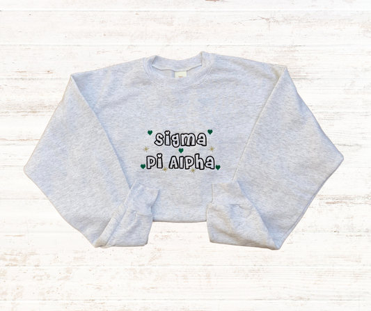 Hearts & Glitter Crewneck Sweater