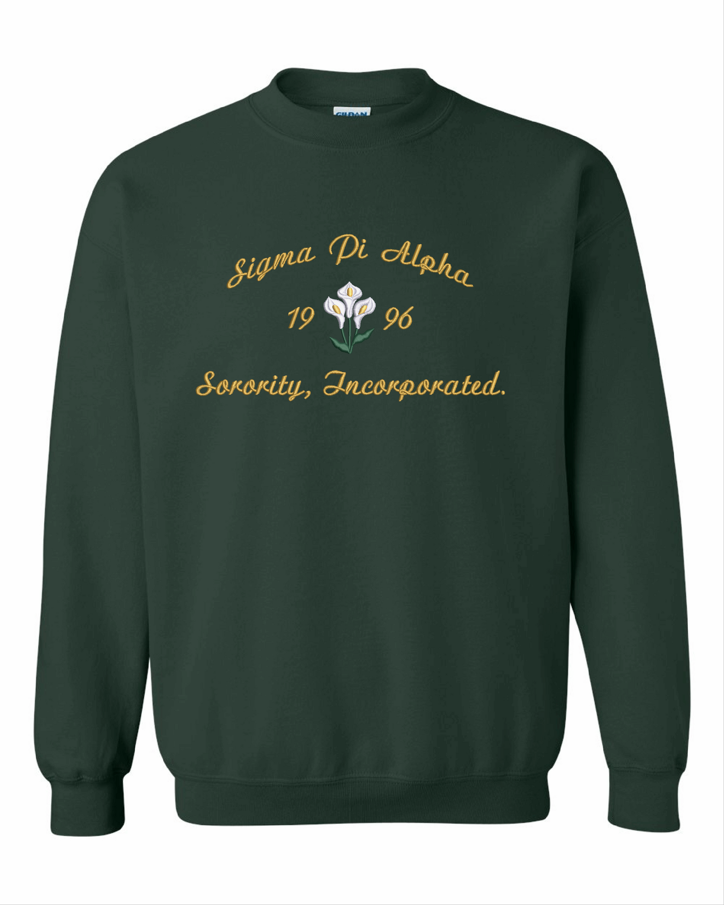 Sigma Pi Alpha Script Calla Lily Sweater