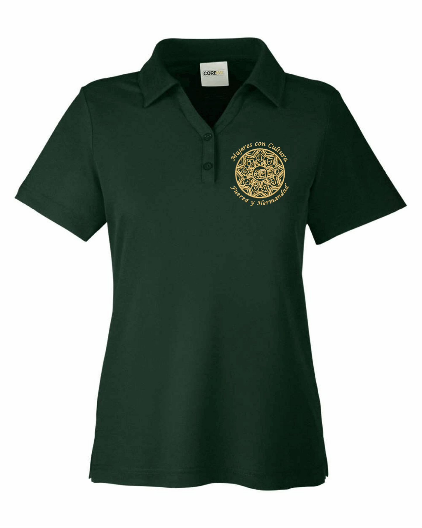 Sigma Pi Alpha Shied Ladies Polo (Forest Green)