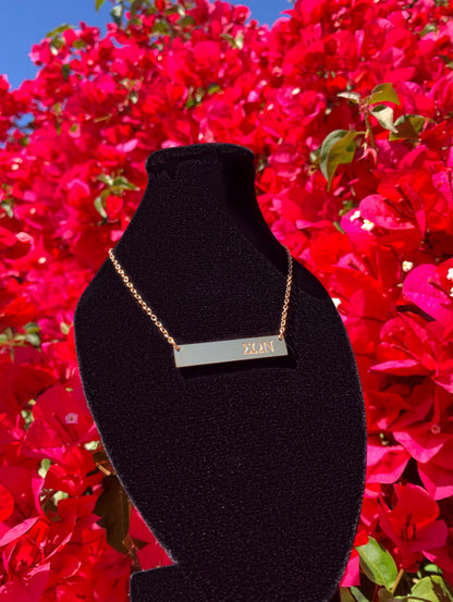 SON Bar Necklace