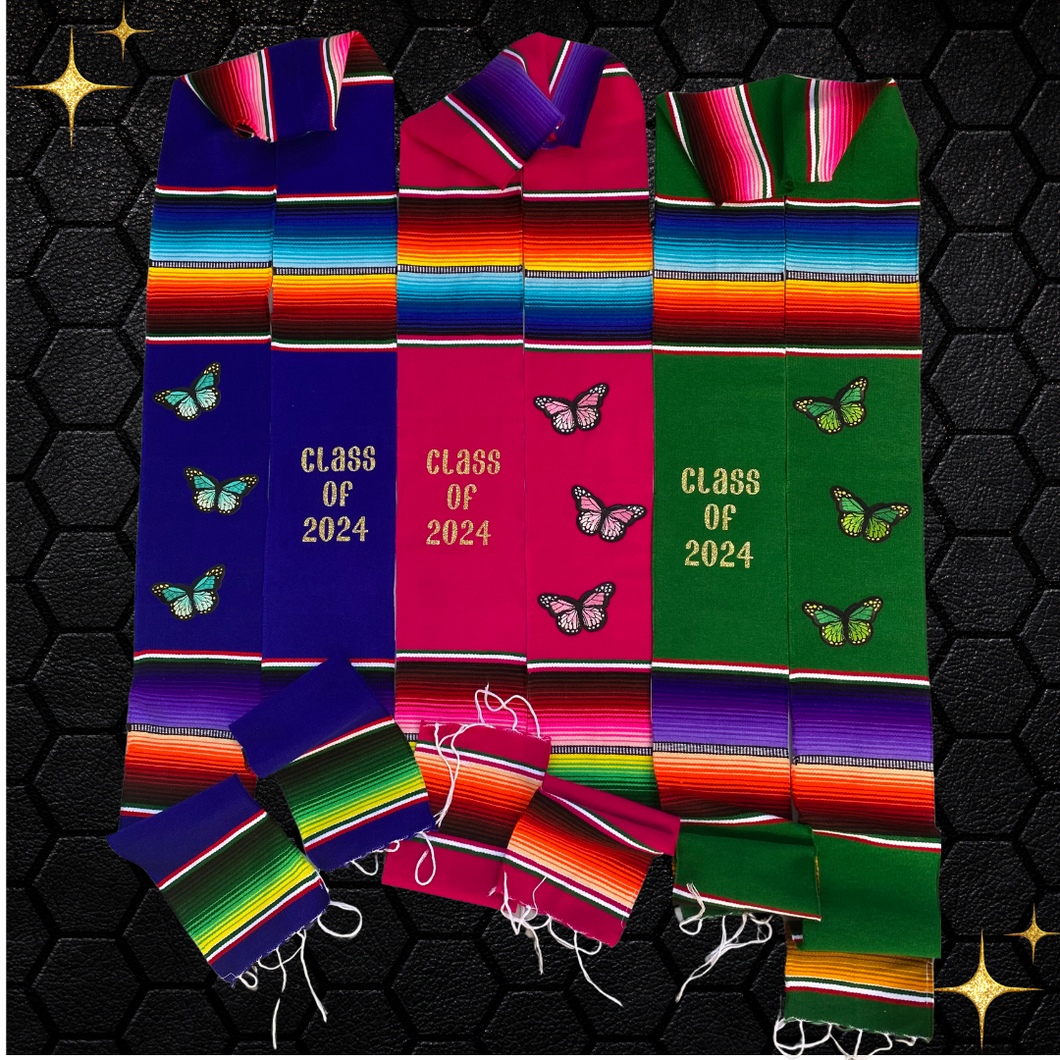 Butterfly Serape Sash *IMMEDIATE SHIP*