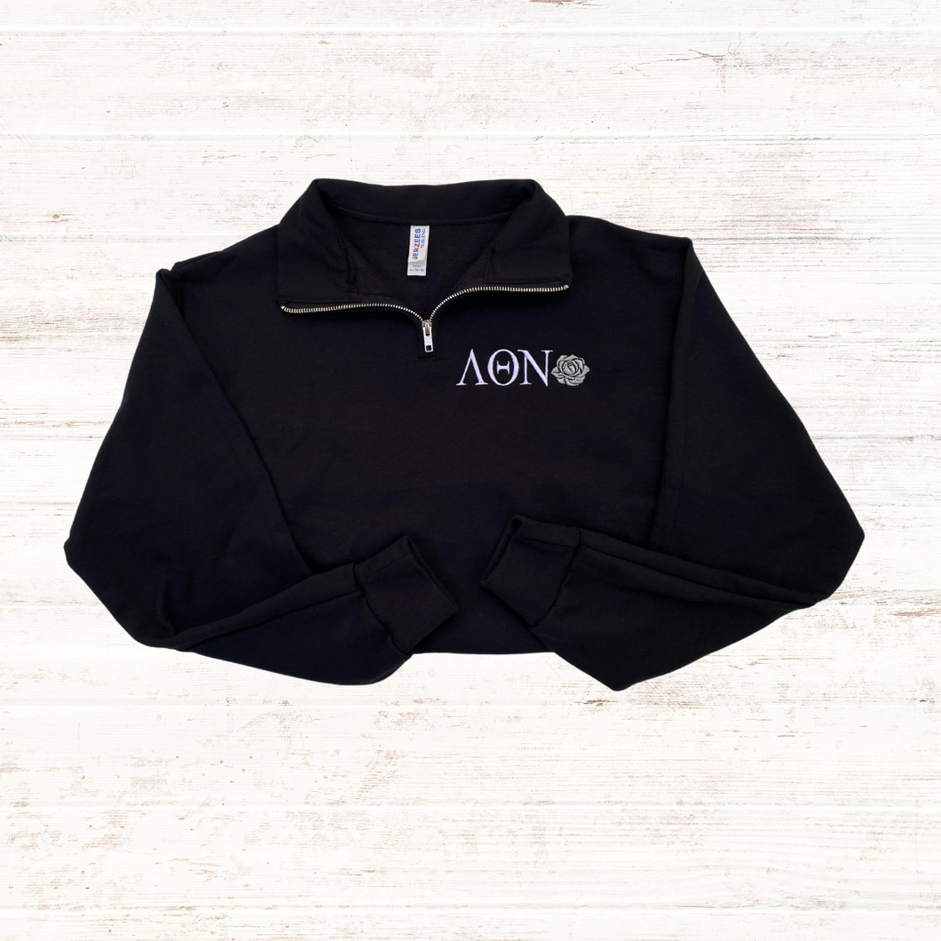 Lambda Theta Nu Rose Quarter Zip Sweater