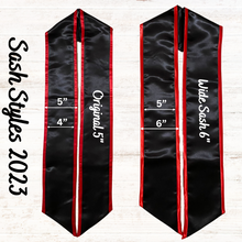 Load image into Gallery viewer, Classic V-Shape Greek Letter Graduation Sash
