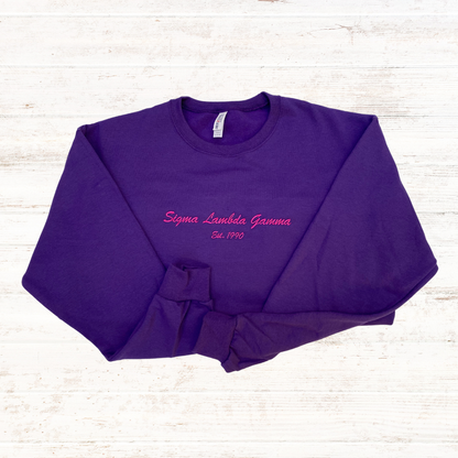 SLG Simple Script Crewneck Sweater