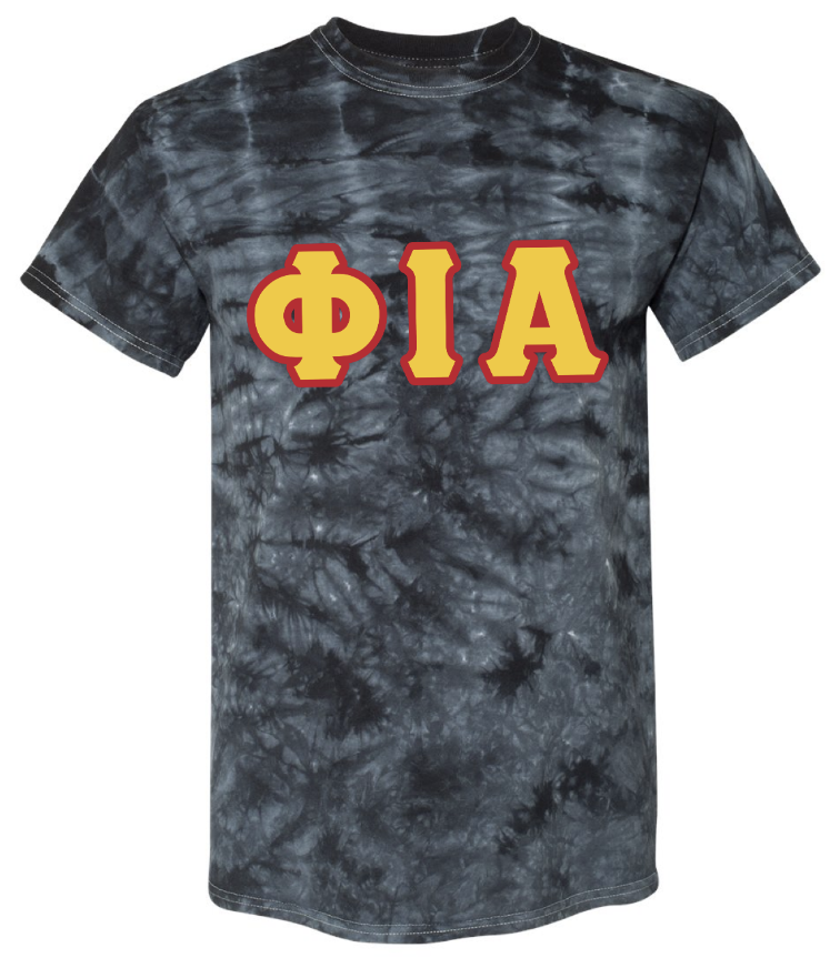 Phi Iota Alpha Tie Dye Black T-Shirt