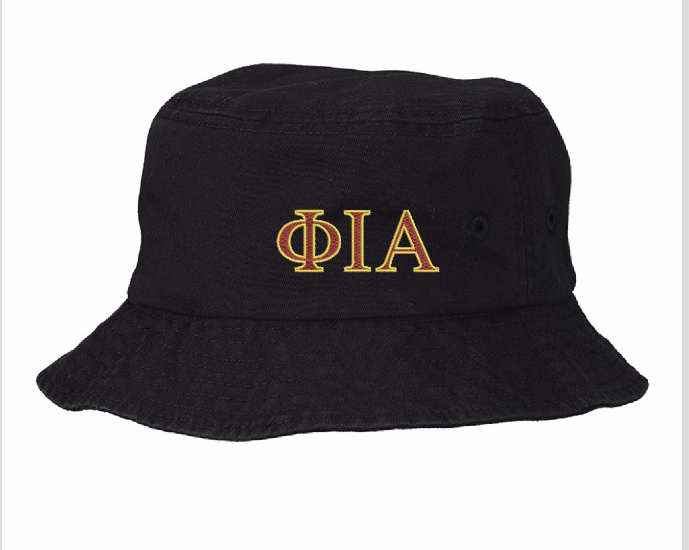 Phi Iota Alpha Embroidered Bucket Hat