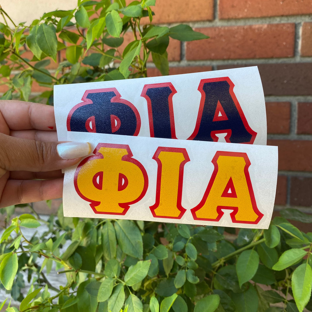 Phi Iota Alpha Decal