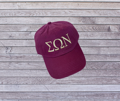 Burgundy Dad Hat