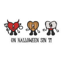 Load image into Gallery viewer, Un Halloween Sin Ti Embroidered Crewneck Sweater
