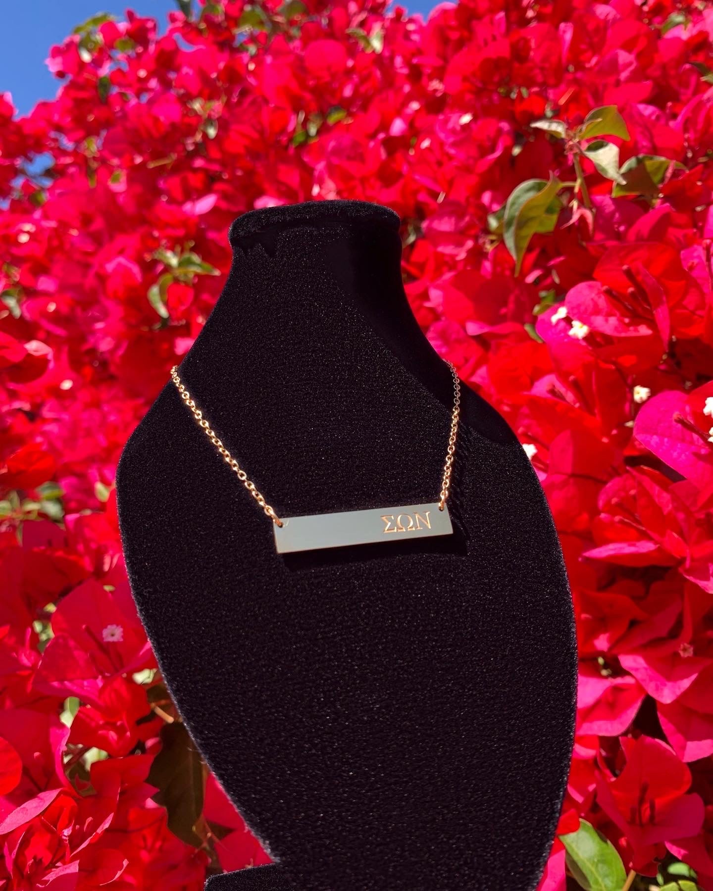 Sorority Bar Necklace